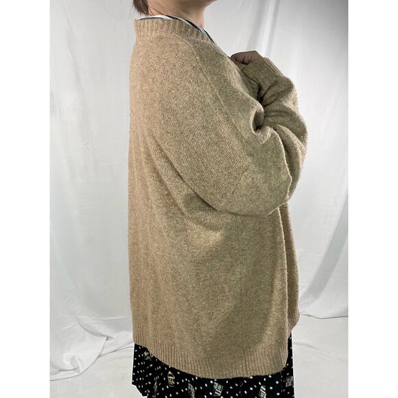 American Eagle Tan Soft Stretchy Knit Cardigan Size Large - Picture 4 of 9